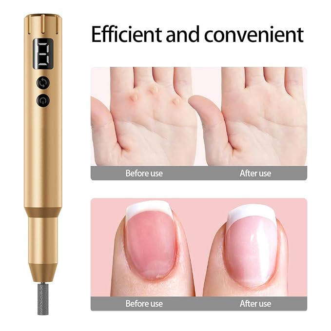 Nail Drill Kit Electric Rechargeable Set Cordless Nail Art Grinding Machine - Image 8