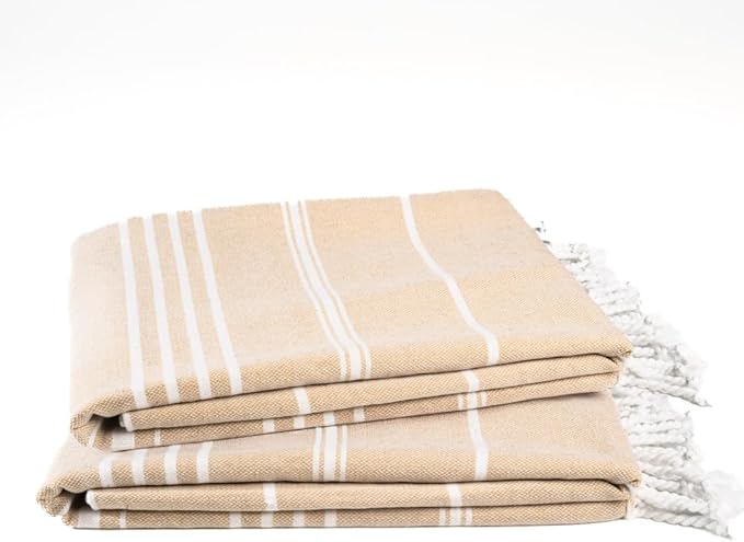 Cotton Turkish Beach Towel by 9Threads