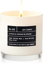 Lulu Candles | Citrus & Orange Blossom | Luxury Scented Soy Jar Candle | Hand - Image 2