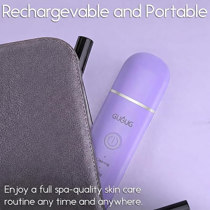 GUGUG Skin Scrubber Face Spatula, 4 Modes Skin Spatula Blackhead Remover Pore - Image 5