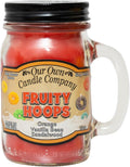 Our Own Candle Company, Fruity Hoops Scented Mason Jar Candle, 100 Hour Burn by OurOwnCandleCompanycandles
