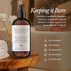 BARE BOTANICS 8 oz Moisturizing Unscented Body Oil - Image 5