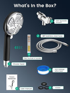 Filtered Shower Head with Handheld, High Pressure 7 Mode, Anti-clog Nozzles - Image 9