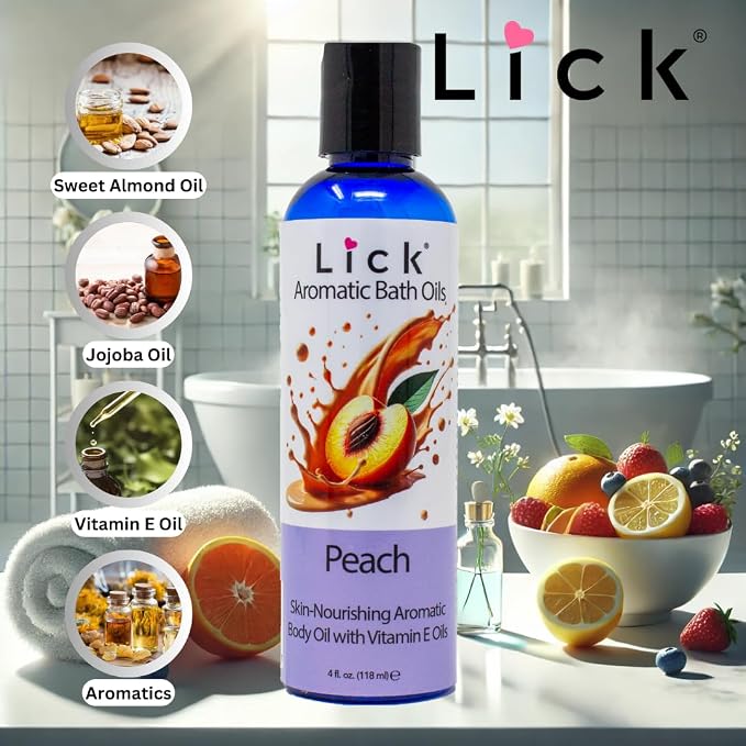 Lick Peach Aromatic Bath Oil - Image 7