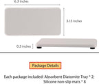 NiuYichee 2 Pcs Water Absorbing Stone Trays, Kitchen/Bathroom Sink Soap Dish - Image 5
