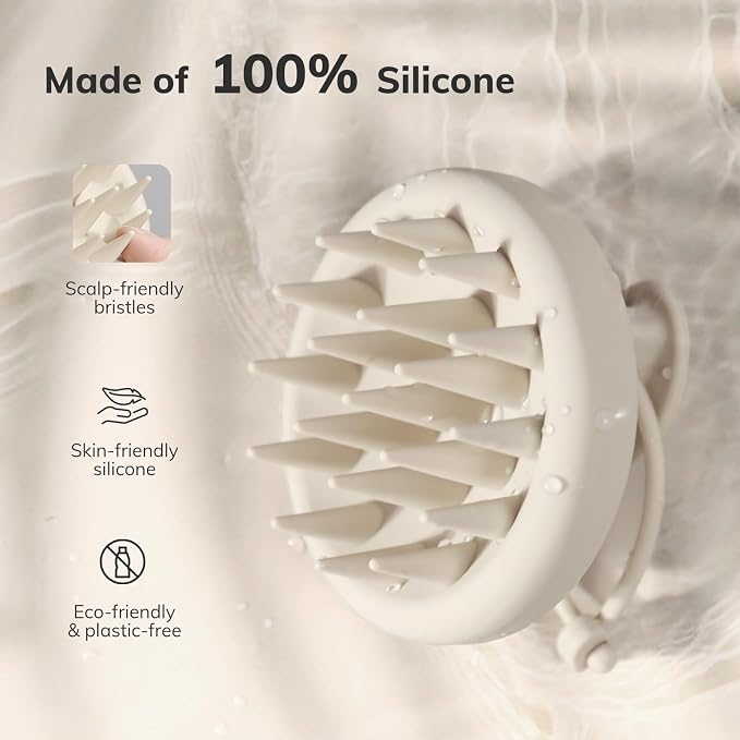Sndyi Silicone Scalp Massager Shampoo Brush, Hair Scrubber - Image 2