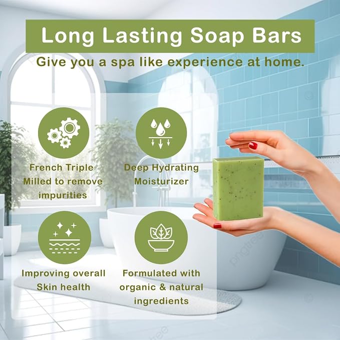 Simple Scents Australia Lemon Myrtle Scented Natural Soap Bars, 3.5oz - Image 4