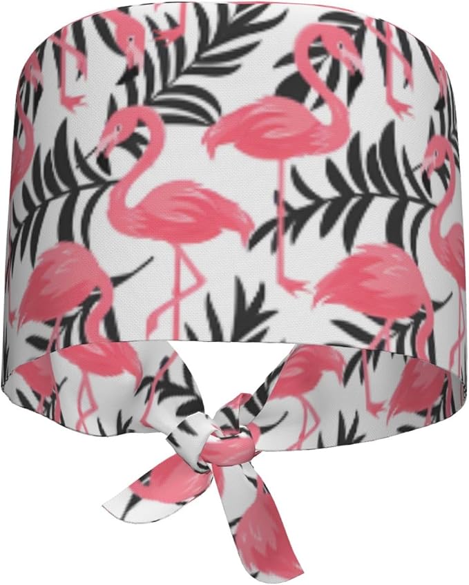 Working Cap Scrub Caps with Sweatband Adjustable Tie Back Hat Nurse Surgical - Image 7