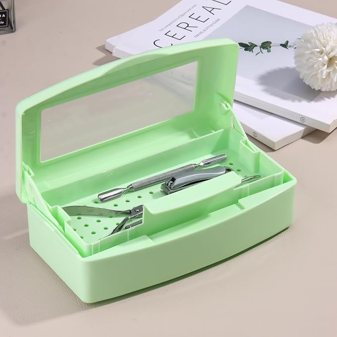 Nail Tool Sterilizer Box Plastic Disinfectant Container - Image 5
