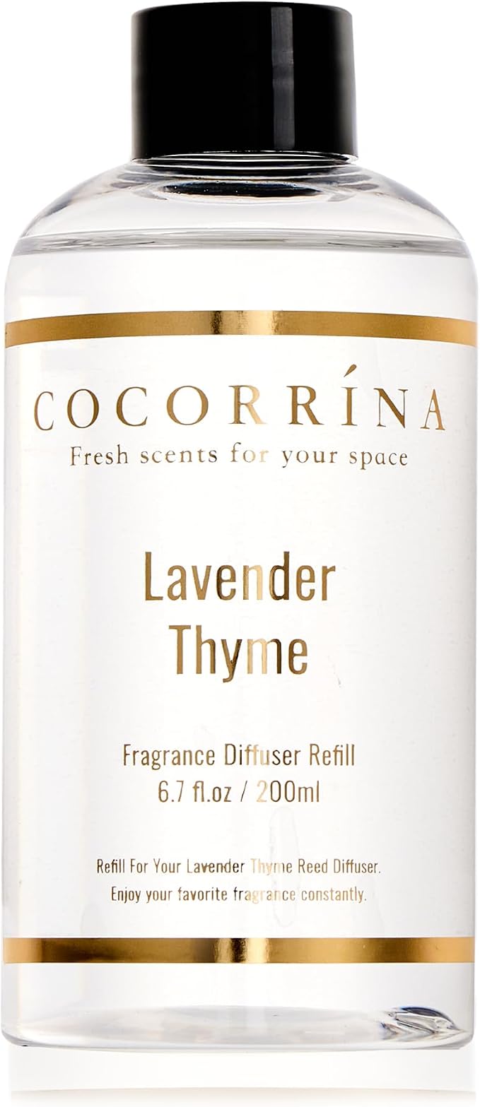 COCORRÍNA Refill- Lavender Thyme 6.7 Fl.oz Reed Diffuser Refill by COCORR%C3%8DNA