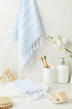 Hand Towels - Set of 2, Decorative Peshtemal Cotton Hand Towels - Image 7