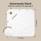 KeaBabies Hooded Baby Towel for Newborn - Image 4