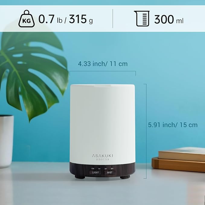 ASAKUKI Essential Oil Diffuser for Home, 300 ml Humidifier - Image 6