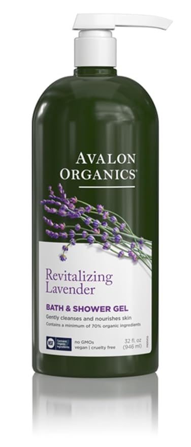 Avalon Organics Bath & Shower Gel, Revitalizing Lavender, 32 Oz by Avalon