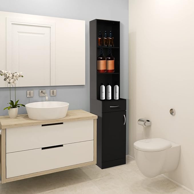 mefeir Salon Station, Barber Hair Stylist Storage Cabinet - Image 4