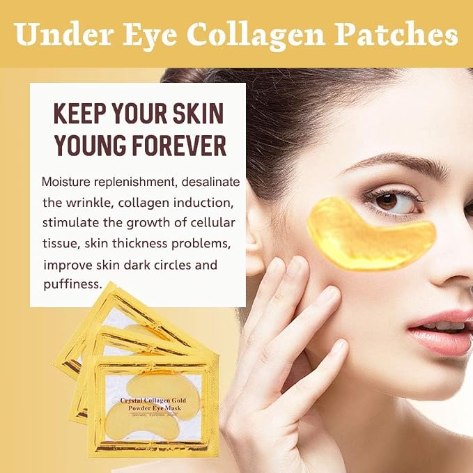 30 Pairs Under Eye Collagen Patches, Under Eye Gel Pads - Image 3