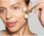 Facial Cooling Metal Gold Roller Massager, Contours Jawline, Promotes Lymphatic - Image 4