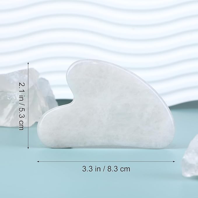 Guasha Tool for Face: White Jade Gua Sha Facial Tools - Image 5