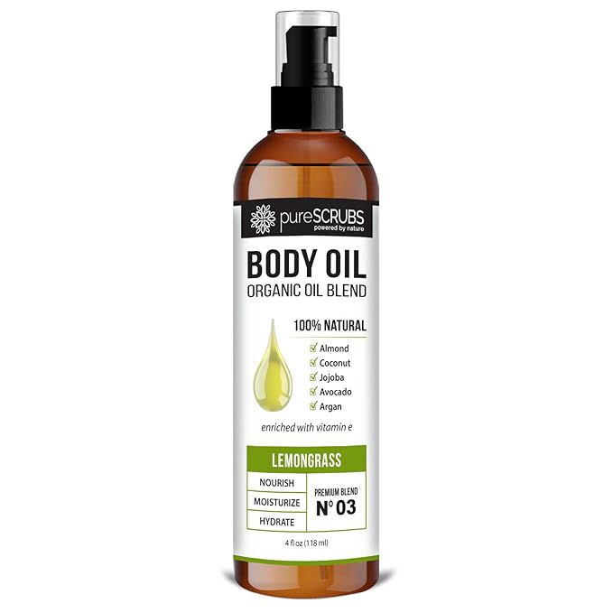 pureSCRUBS Ultra Moisturizing Lemongrass Body Oil Spray by pureSCRUBS