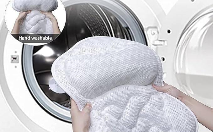 Bath Pillow, Tub Pillow for Bathtub Support Neck, Head and Back - Image 3