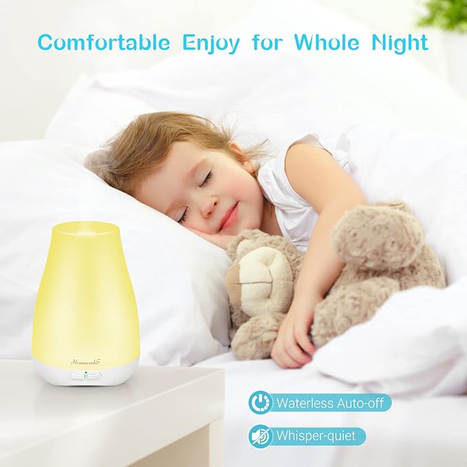 Homeweeks Diffusers, 100ml Colorful Essential Oil Diffuser - Image 7