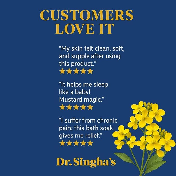 Dr. Singha's Mustard Bath, Therapeutic Bath Salts - Image 4