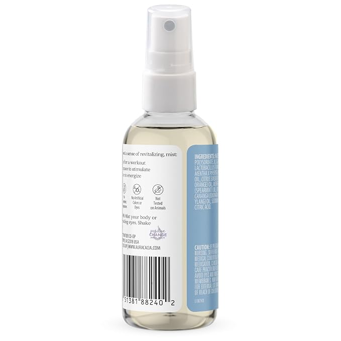 Aura Cacia Room and Body Mist, Refreshing Peppermint, 4 Fluid Ounce - Image 2