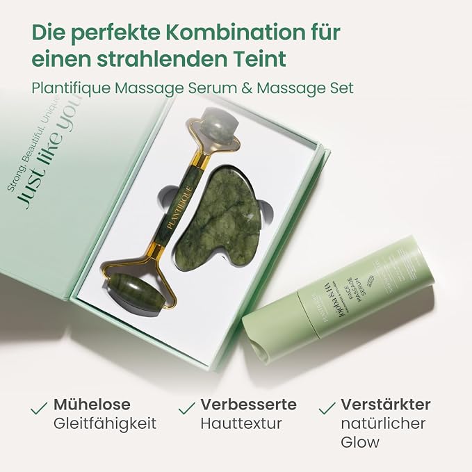 PLANTIFIQUE Jade Roller and Rose Quartz Face Roller - Image 3