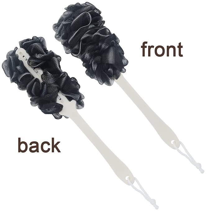 Back Scrubber for Shower, Loofah Long Handle Bath Body Brush, Soft Nylon Mesh - Image 9