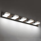SineRise LED Modern Bathroom Vanity Light Fixtures, Chrome Modern Acrylic - Image 2