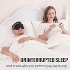 YIVIEW Sleep Mask for Side Sleeper, Complete Light Blocking 3D Pink Sleeping - Image 7