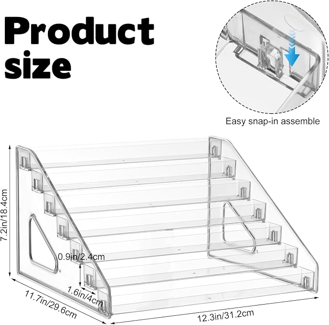 YEXEXINM 7 Tier Essential Oil Organizer, Essential Oil Storage Shelf, Essential - Image 2