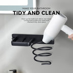 YUET Hair Dryer Holder Hairdryer Station Wall Mounted Shelf Bracket - Image 7