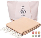 ATANI 69x35 in Oversized Turkish Beach Towel Set by ATANI