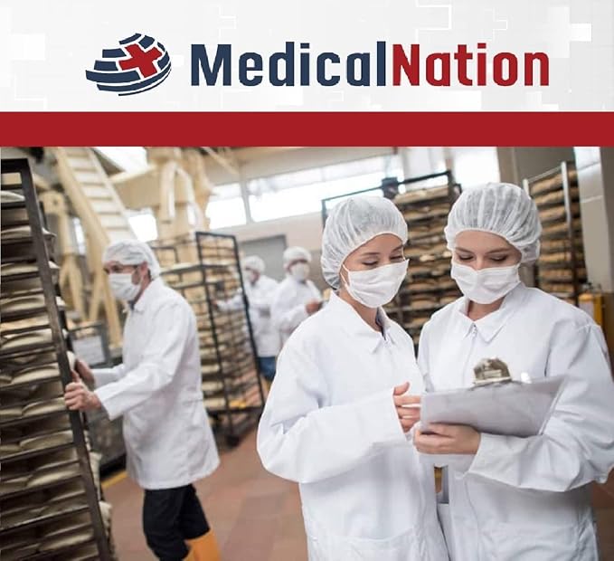 Medical Nation 21" Disposable Bouffant Caps |CASE of 1000, Non-Pleated Head - Image 7