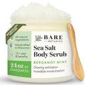 Bare Botanics Bergamot Mint Body Scrub 24oz | Made in Madison, WI | All Natural by BareBotanics
