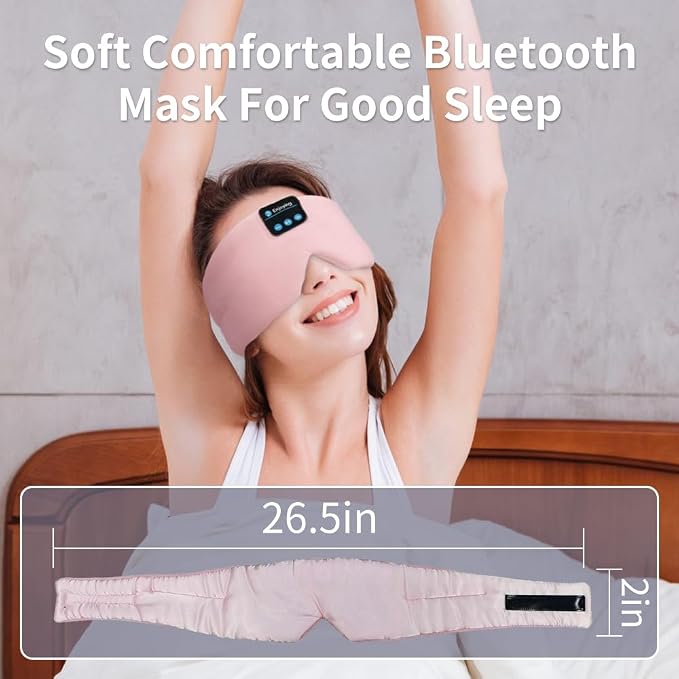 Joythink Sleep Headphones Bluetooth Sleep Mask Silk Kids Children Headband - Image 8