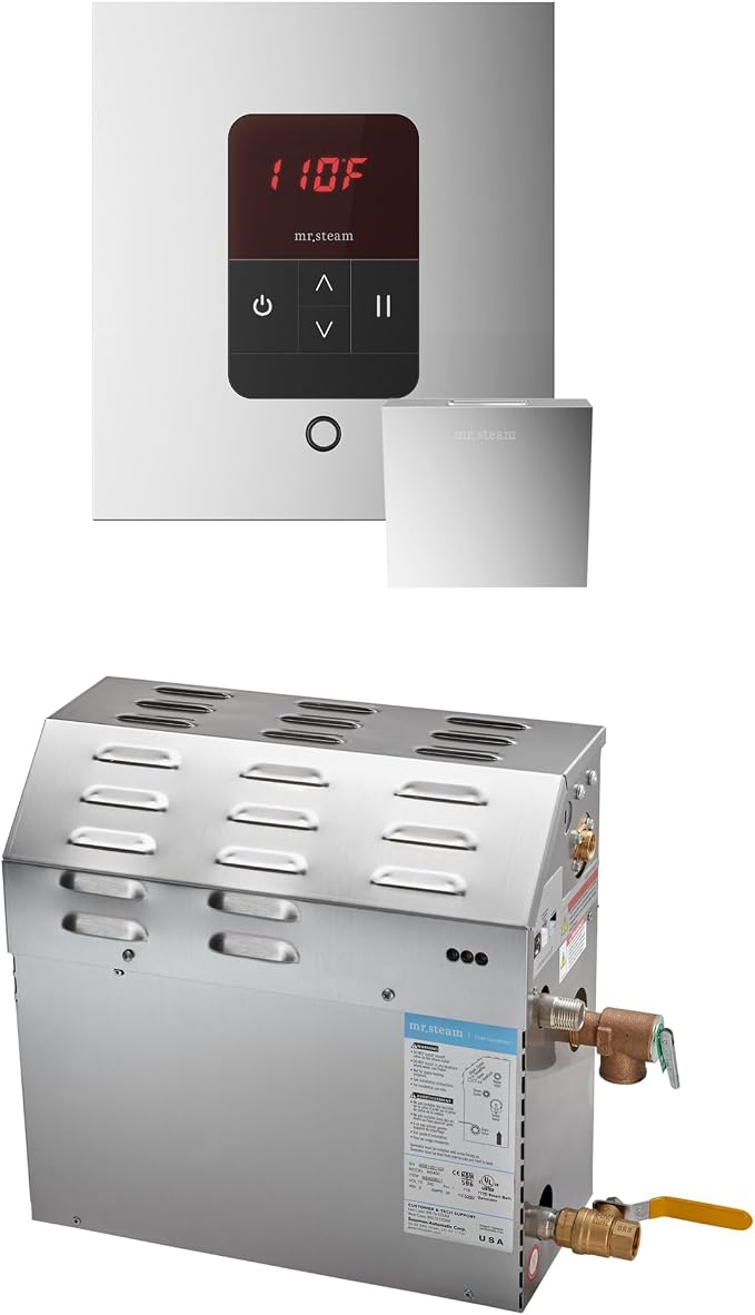 Mr Steam MS 7.5kW Steam Shower Generator Package w/square iTempo Control in by MrSteam