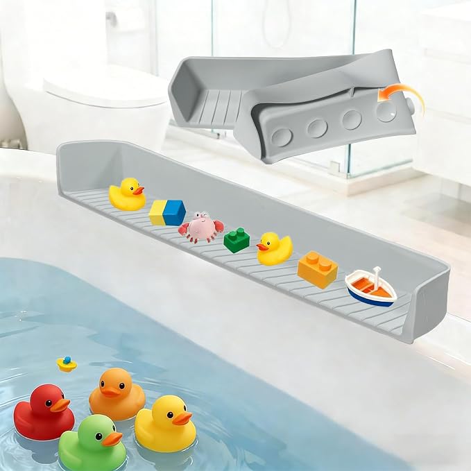 Bathtub Splash Guard for Tub Kids - 31IN Silicone Splash Guard by Unknown