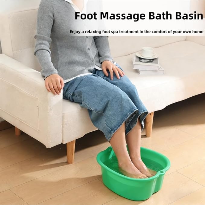 Ytterbium Foot Soaking Bath Basin, Large Massage Foot Soaking Tub, Plastic Home - Image 6