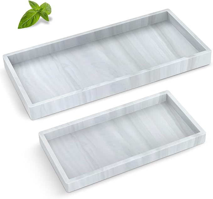 Bathroom Counter Tray, EG-SIPRO High-Grade Thickened Silicone Bathroom Vanity by EG-SIPRO