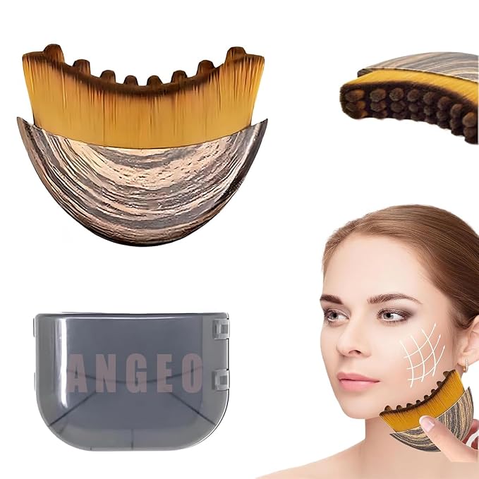 ANGEO Lymphatic Contour Face Brush Soft Bristle Lymphatic Drainage Massager - Image 7