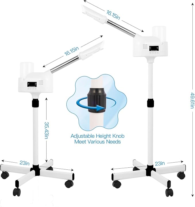 Professional Facial Steamer, Hot Mist Spray, Timer Function - Image 2