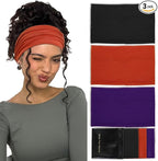 Huachi Wide Headbands for Women Non Slip, Thick Womens Headbands Boho Elastic by Huachi