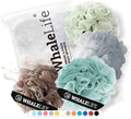 Loofah Sponge Bath Sponge for Women Men 4 Pack by WhaleLife