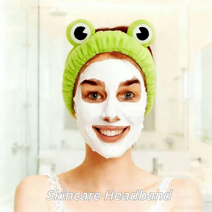 7 Pcs Spa Set, Facial Spa Headband and Wristband Set, Skincare Headband - Image 3