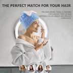 2Pcs Microfiber Hair Wrap Hair Drying Cap Hair Plopping Cap Towel Curly Hair - Image 5