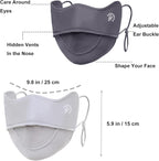 2Pcs UV Face Mask, Sun Masks for Women, Cooling Breathable Face Cover for - Image 5