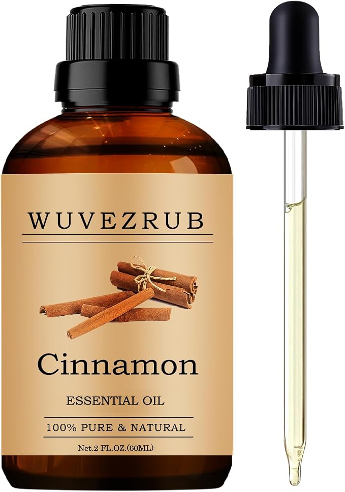Cinnamon Essential Oils, 60ML Pure and Natural Essential Oil by WUVEZRUB