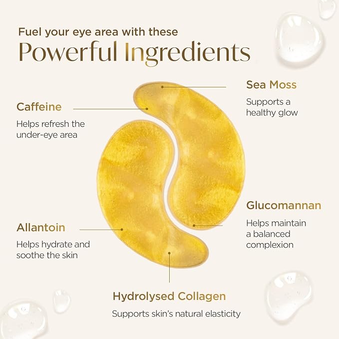 PLANTIFIQUE 24K Gold Under Eye Patches 5 Pairs - Image 7